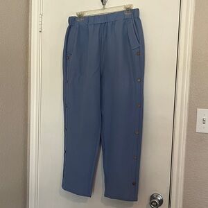 Light Purple Elastic Waist Wide Leg Pants Size Large